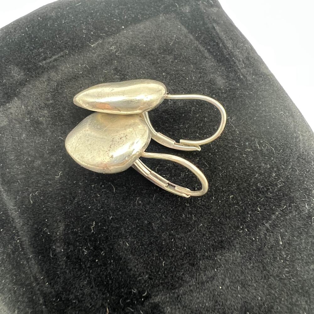 Vintage Lauren Ralph Lauren Sterling Silver Oval Earrings - Picture 4 of 5